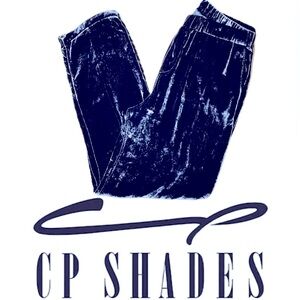 CP SHADES | Silk Blend Velvet Straight Leg Elastic Waist Pull On Pants Trousers